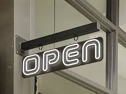 Jumbo Vertical Neon Open Sign – 5 FT x 3 FT for Indoor & Outdoor Use - with | Sold by Uncle Wiener's Wholesale