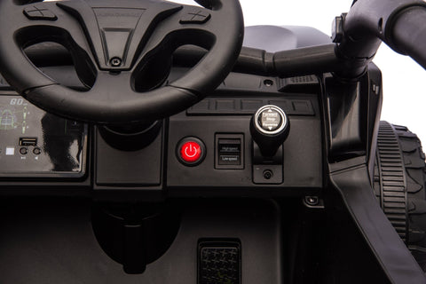 Kawasaki KRX 1000 Licensed 24V Ride - On Car – Remote Control, EVA Wheels, Leather Seat - with Black & Green | Sold by Uncle Wiener's Wholesale