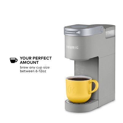 Keurig K - Mini Single - Serve K - Cup Pod Coffee Maker - Gray: Compact, 12 oz Capacity, Automatic Shut - Off, Cord Storage - with Dimensions (Overall): 12.1 Inches (H) x 4.5 Inches (W) x 11.3 Inches (D) | Sold by Uncle Wiener's Wholesale