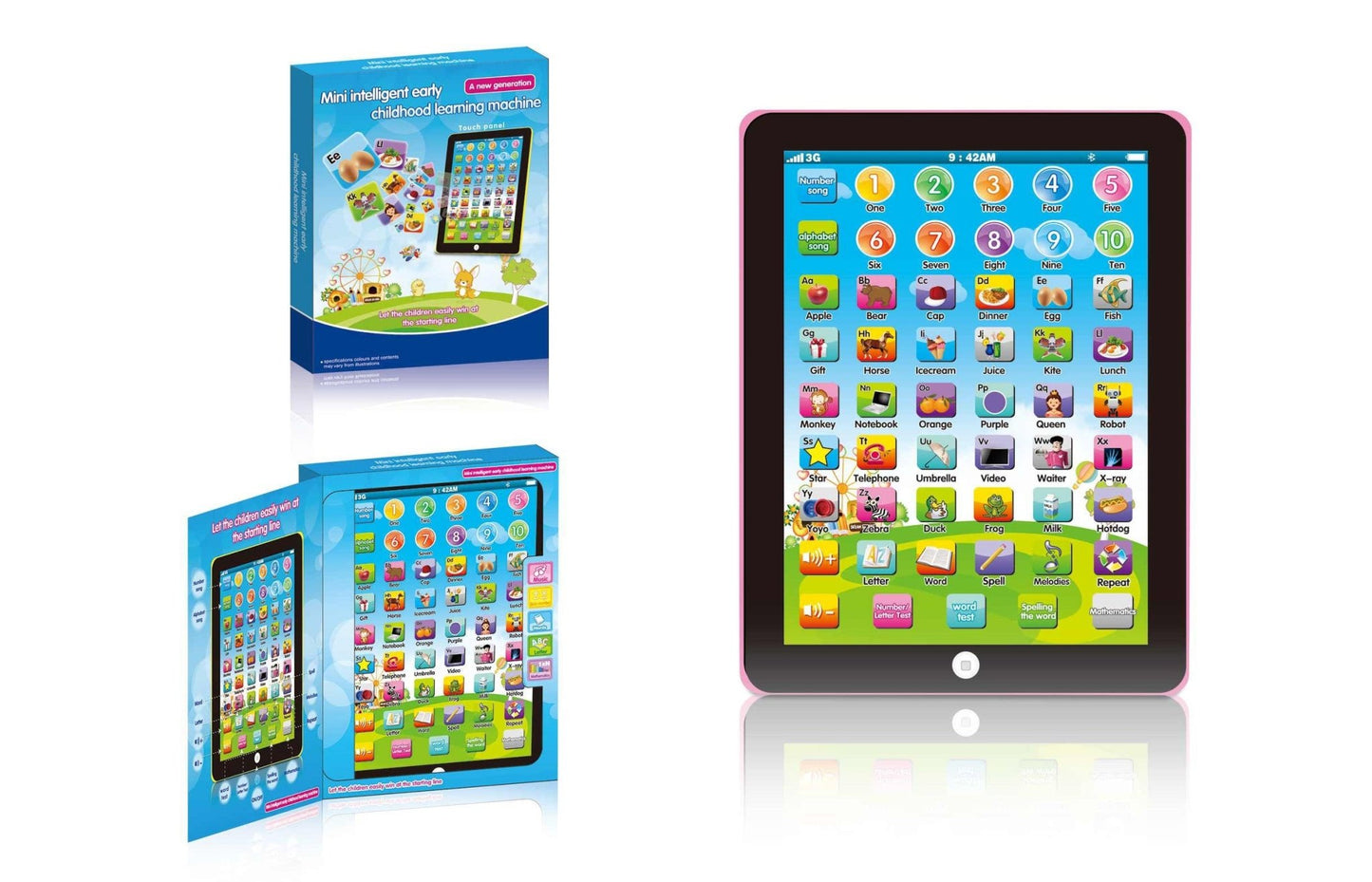 Kids Interactive Tablet Toy Educational Learning & Imaginative Play SM629968 - with | Sold by Uncle Wiener's Wholesale
