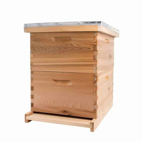 Langstroth Wooden Beehive Kit – 20 & 30 Frame | 2 - Layer & 3 - Layer Hive Options - with 2 - Layer Hive Kit | Sold by Uncle Wiener's Wholesale
