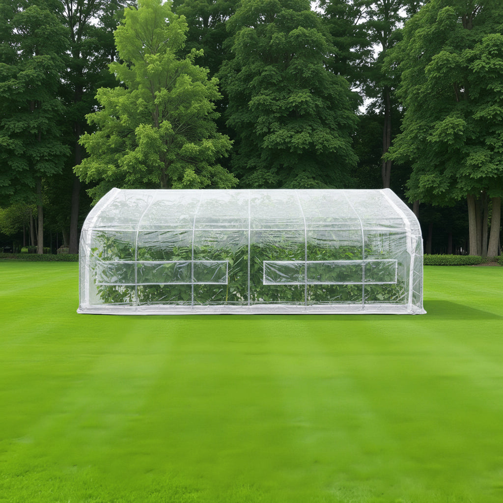 Large 20x30x10 FT & 20x20x10 FT Walk - In Metal Frame Tunnel Greenhouse for Gardening - with 20X30X10 FT | Sold by Uncle Wiener's Wholesale