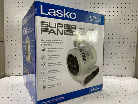 Lasko Super Fan Max Multi Purpose Compact Air Mover Lightweight SF - 20 - G2 - with beige | Sold by Uncle Wiener's Wholesale