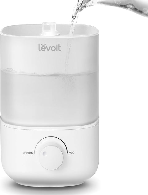 LEVOIT Humidifiers for Bedroom, 2.5L Top Fill Cool Mist Air Humidifier for Baby Nursery, Plants, Ultrasonic, Auto Shut - off, BPA Free, Quiet, Knob Control, 360° Nozzle - with | Sold by Uncle Wiener's Wholesale