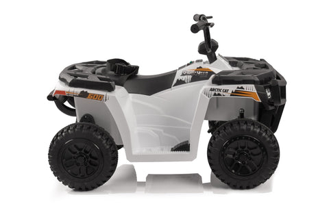 Licensed Arctic Cat 24V Ride - On ATV Quad Bike for Kids | Remote Control, LED Lights, EVA Wheels - with White Arctic Cat ATV | Sold by Uncle Wiener's Wholesale