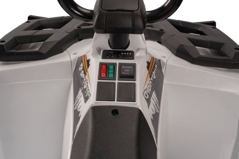 Licensed Arctic Cat 24V Ride - On ATV Quad Bike for Kids | Remote Control, LED Lights, EVA Wheels - with White Arctic Cat ATV | Sold by Uncle Wiener's Wholesale