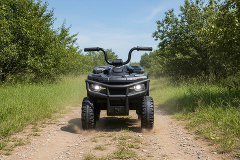 Licensed Arctic Cat 24V Ride - On ATV Quad Bike for Kids | Remote Control, LED Lights, EVA Wheels - with Grey Arctic Cat ATV | Sold by Uncle Wiener's Wholesale