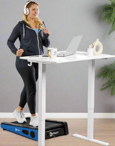 LifePro 30-inch mini under desk walking treadmill for home and office with LED display, 3 MPH speed, compact and lightweight design