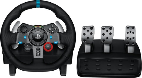 Logitech Gaming Dual - motor Feedback Driving Force G29 Racing Wheel with Responsive Pedals for PlayStation 4 and PlayStation 3. Little bit used - with | Sold by Uncle Wiener's Wholesale