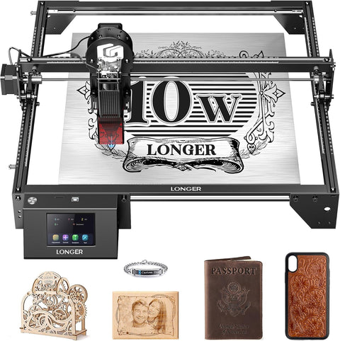 LONGER Laser Engraver Ray5 10W, 60W DIY Laser Cutter and Laser Engraving Machine with 3.5" Touch Screen,0.06mm Laser Spot 10000mm/min, Offline Usage CNC Laser Engravers for Wood Metal Acrylic Glass - with | Sold by Uncle Wiener's Wholesale