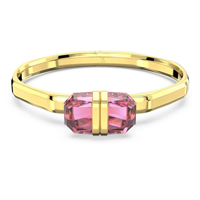 Lucent Bangle, Magnetic Closure, Pink, Gold - tone Plated - with pink | Sold by Uncle Wiener's Wholesale