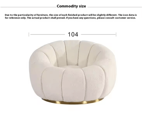 Luxury White Velvet Lounge Chair with Matching Ottoman – Gold Base, Modern Accent Seating Set 2505051 - with | Sold by Uncle Wiener's Wholesale