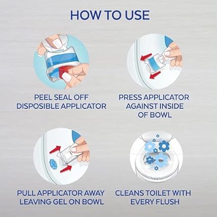 Lysol Click Gel Automatic Toilet Bowl Cleaner Spring Waterfall 4 Count Bleach Free - Home products with | Sold by Uncle Wiener's Wholesale