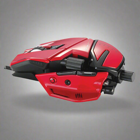 MAD CATZ Red Gaming Mouse β Wired USB, Ergonomic High-DPI Sensor