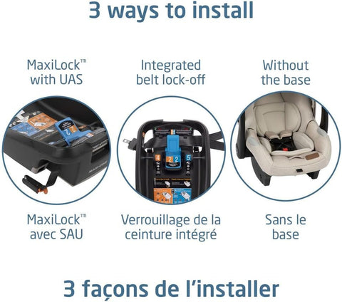 Maxi - Cosi Mico Luxe+ Baby Car Seat, Lightweight, Easy to Install with MaxiLock™ Technology, Washable Seat Cover, ClimaFlow™ Ventilation, Side Impact Protection, Fabrics - with | Sold by Uncle Wiener's Wholesale