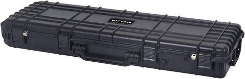MEIJIA Portable Rolling Waterproof All Weather Hard Rifle Case,Gun case with Wheels,Customizable Fit Foam Included,Fit for Rifle,Guns,Shotguns, Airsoft Gun - with 38.34"x17.87"x6.22" | Sold by Uncle Wiener's Wholesale