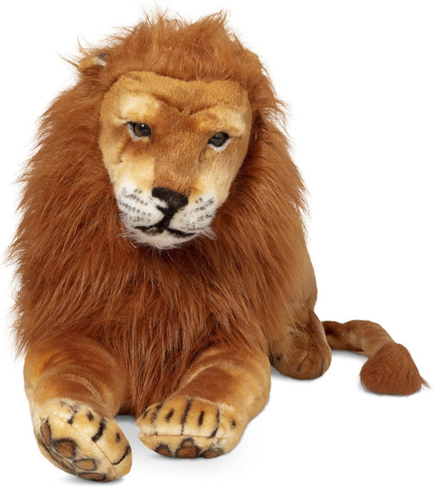 Melissa & Doug Giant Lion - Lifelike Stuffed Animal (55.88 cm H x 193.04 cm W x 38.1 cm L), THE TIGER - with | Sold by Uncle Wiener's Wholesale