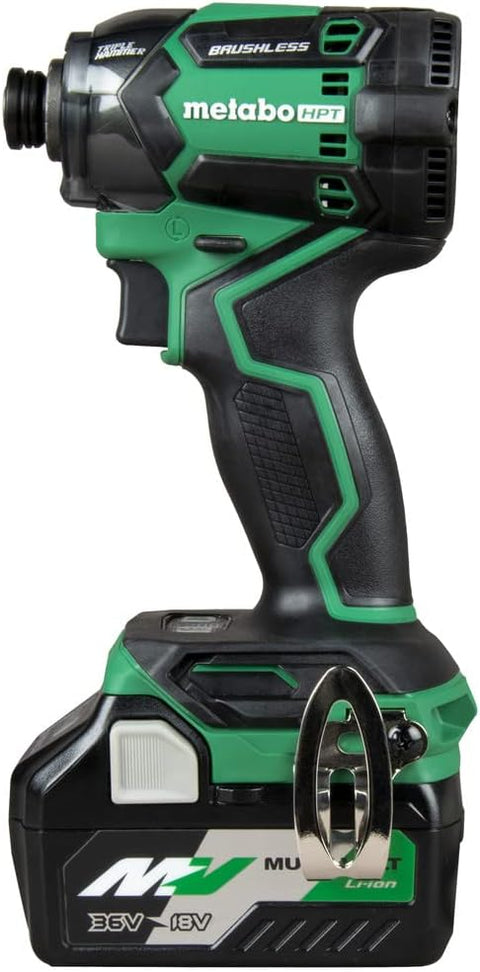 Metabo HPT 36V MultiVolt™ Cordless Triple Hammer Bolt Impact Driver Kit | 1/4 - Inch Keyless | 5 Speed Modes | 3 LED Lights | Up to 1,903 in - lbs of Torque | IP56 Rated | Lifetime Tool Warranty | WH36DC - with | Sold by Uncle Wiener's Wholesale