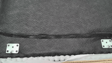 Modular 10ft Wide Corduroy Sofa – Modern Room Furniture with Plush Texture - with Dark Gray | Sold by Uncle Wiener's Wholesale