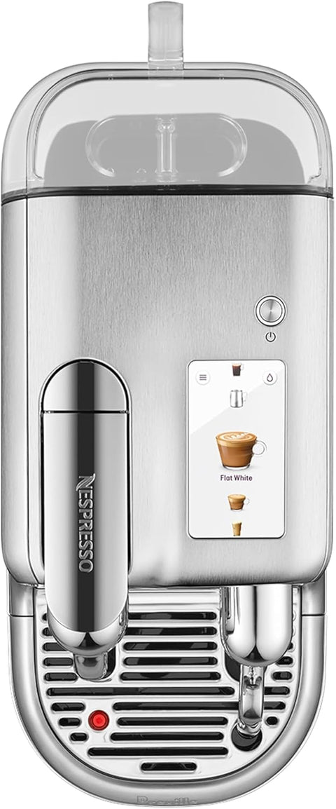 Nespresso Creatista Pro Coffee and Espresso Machine by Breville - Brushed Stainless Steel. Tiny dent on the coffee machine and and tiny damaged on the lid. Coffee capsules not included - with | Sold by Uncle Wiener's Wholesale