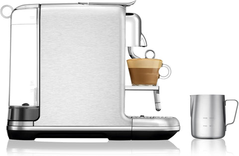 Nespresso Creatista Pro Coffee and Espresso Machine by Breville - Brushed Stainless Steel. Tiny dent on the coffee machine and and tiny damaged on the lid. Coffee capsules not included - with | Sold by Uncle Wiener's Wholesale