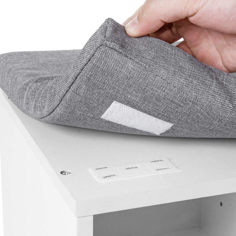 New 10 - Compartment Shoe Storage Cabinet – Entryway & Bedroom Organizer - with White | Sold by Uncle Wiener's Wholesale