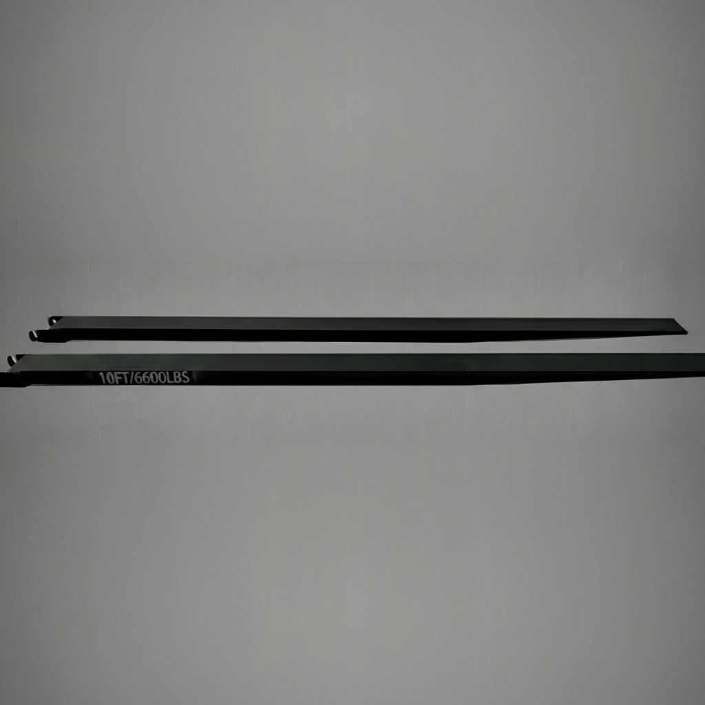 Heavy-Duty Forklift Fork Extensions – Slide-On Steel Sleeves in 10 FT and 8 FT Lengths with 6600 lbs Capacity