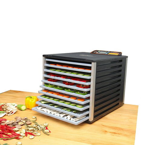 New 10 tray food dehydrator with digital timer, temperature control, and rear - mounted fan 710722 - with | Sold by Uncle Wiener's Wholesale