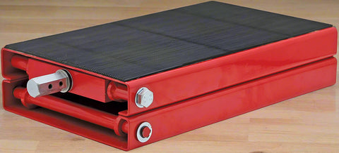 Motorcycle scissor lift jack with rubber platform – 1100 lb capacity
Heavy-duty steel ATV jack in red and black
ATV lift jack platform with adjustable height
Compact garage lift for motorcycles and ATVs