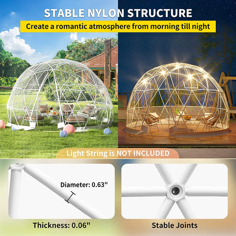 New 12 Ft 10 Person Garden Dome Bubble Tent S3138 - with | Sold by Uncle Wiener's Wholesale