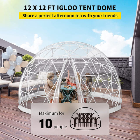 New 12 Ft 10 Person Garden Dome Bubble Tent S3138 - with | Sold by Uncle Wiener's Wholesale