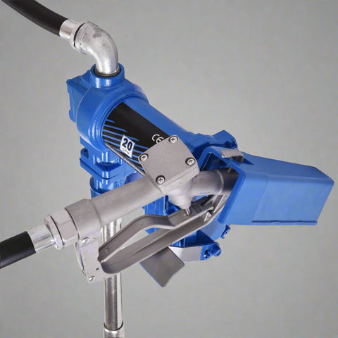 12V 20GPM Fuel Transfer Pump – Model DCEX56 Front View
Heavy-Duty Cast Iron Diesel Pump System with Hose
Gasoline and Diesel Self-Priming Transfer Pump 12V
Complete Fuel Pump Kit for Industrial Applications
Close-Up of DC Powered Fuel Transfer Pump Components