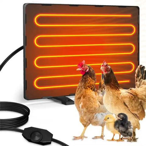 "140W Chicken Coop Heater with Thermostat and Heat-Sensitive Sticker"
"Energy-Efficient Dog House Radiant Heater"
"Small Animal Shelter Heating Panel"
"Adjustable Temperature Radiant Heater for Pets"
"Safe Radiant Heating Panel for Chicken Coops and Dog Houses"