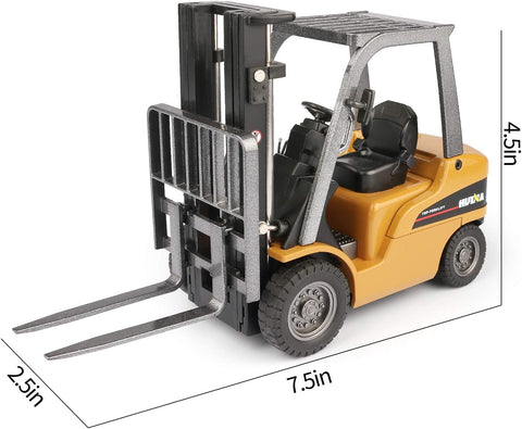 1:50 Diecast Construction Forklift Truck Toy - Side View
Diecast Forklift Model 2017T Lifting Action Display
Realistic Yellow Construction Forklift Diecast Toy
Front View of Metal Forklift Truck Toy for Kids
Collectible Forklift Construction Vehicle with Movable Forks