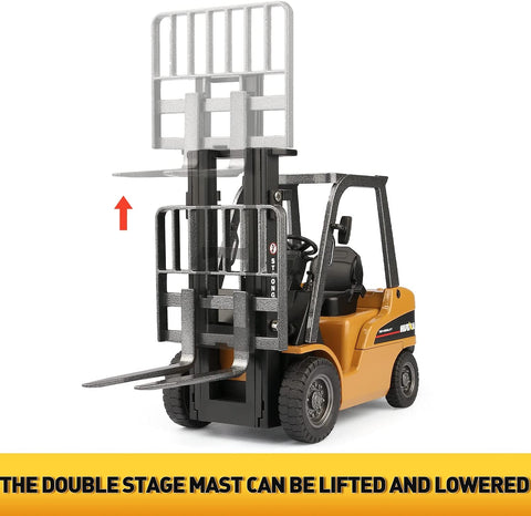 1:50 Diecast Construction Forklift Truck Toy - Side View
Diecast Forklift Model 2017T Lifting Action Display
Realistic Yellow Construction Forklift Diecast Toy
Front View of Metal Forklift Truck Toy for Kids
Collectible Forklift Construction Vehicle with Movable Forks