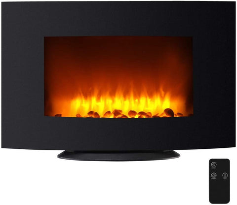 NEW 1500W 35 INCH CURVED FIREPLACE LED HEATER & REMOTE - with | Sold by Uncle Wiener's Wholesale