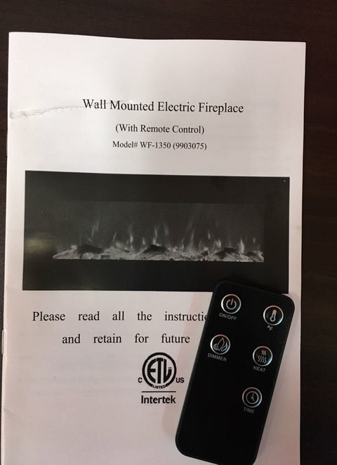 NEW 1500W WALL MOUNT LED FIREPLACE HEATER 50 IN - with | Sold by Uncle Wiener's Wholesale