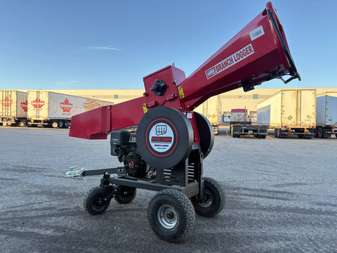 New 15HP Gas Wood Chipper – Heavy - Duty Tree & Yard Waste Branch Shredder – DRBL15M - Gas - Powered Wood Chipper with | Sold by Uncle Wiener's Wholesale