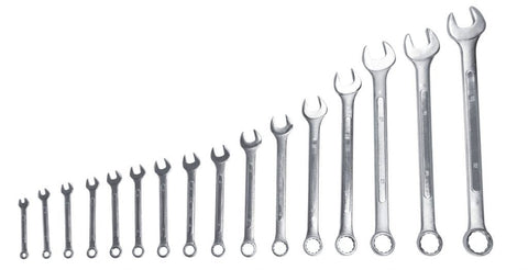 New 16 - Piece SAE Combination Wrench Set – Raised Panel Design for Durable Grip 6439 - with | Sold by Uncle Wiener's Wholesale