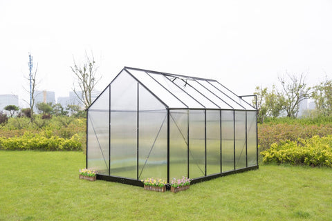 NEW 16.5 FT , 12 FT , 8.5 FT POLYCARBONATE GREENHOUSE - with 16.5 FT X 8.35 FT | Sold by Uncle Wiener's Wholesale