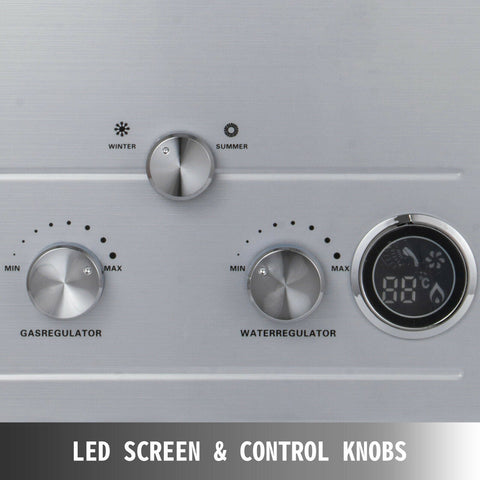 18L Propane Tankless Water Heater – Front View
Compact Outdoor Gas Water Heater for Camping
Wall-Mounted Propane Water Heater for Off-Grid Use
Outdoor Shower Heater with Gas Control Knobs
LPG-Powered Hot Water Unit for RV & Cabin