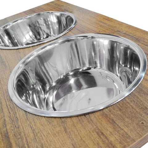 New 2 - Bowl Elevated Dog & Cat Raised Pet Feeder – Adjustable Height, Non - Slip Design 257105 - with | Sold by Uncle Wiener's Wholesale