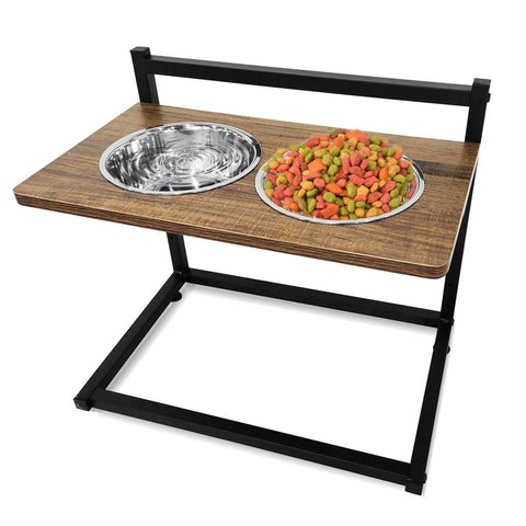 New 2 - Bowl Elevated Dog & Cat Raised Pet Feeder – Adjustable Height, Non - Slip Design 257105 - with | Sold by Uncle Wiener's Wholesale