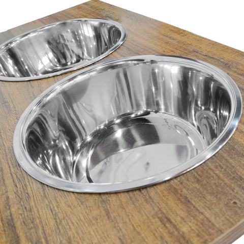 New 2 - Bowl Elevated Dog & Cat Raised Pet Feeder – Adjustable Height, Non - Slip Design 257105 - with | Sold by Uncle Wiener's Wholesale