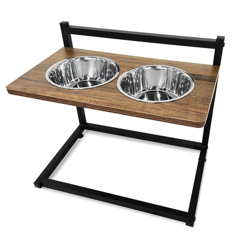New 2 - Bowl Elevated Dog & Cat Raised Pet Feeder – Adjustable Height, Non - Slip Design 257105 - with | Sold by Uncle Wiener's Wholesale