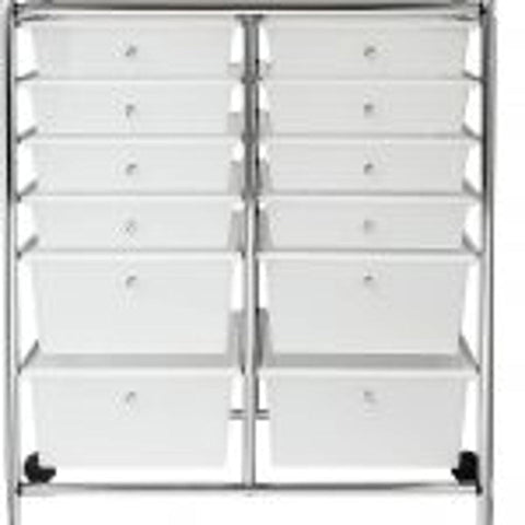 2-drawer rolling cart organizer front view
12-drawer storage trolley side angle
caster wheel for mobile cart
drawer organizer with supplies
rolling cart used in home office or studio
