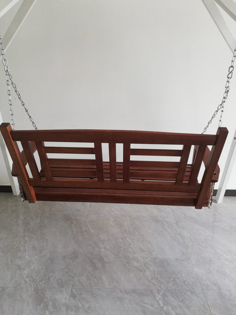 New 2 Person Wooden Patio Swing – Durable Outdoor Relaxation Seat 827216 - with | Sold by Uncle Wiener's Wholesale