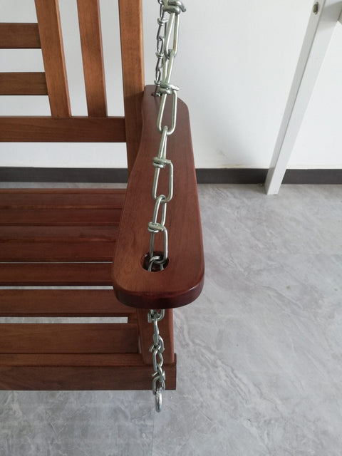 New 2 Person Wooden Patio Swing – Durable Outdoor Relaxation Seat 827216 - with | Sold by Uncle Wiener's Wholesale