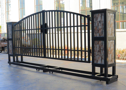 NEW 20 FT METAL FARM GATE DEER ENTRY DRIVEWAY KIT TM2006NCF101 - with | Sold by Uncle Wiener's Wholesale