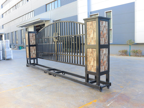 NEW 20 FT METAL FARM GATE DEER ENTRY DRIVEWAY KIT TM2006NCF101 - with | Sold by Uncle Wiener's Wholesale